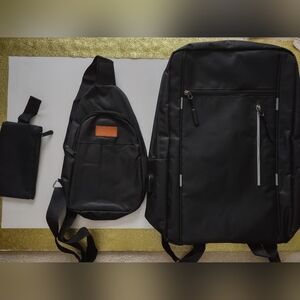 Backpack And Sling Bag Set